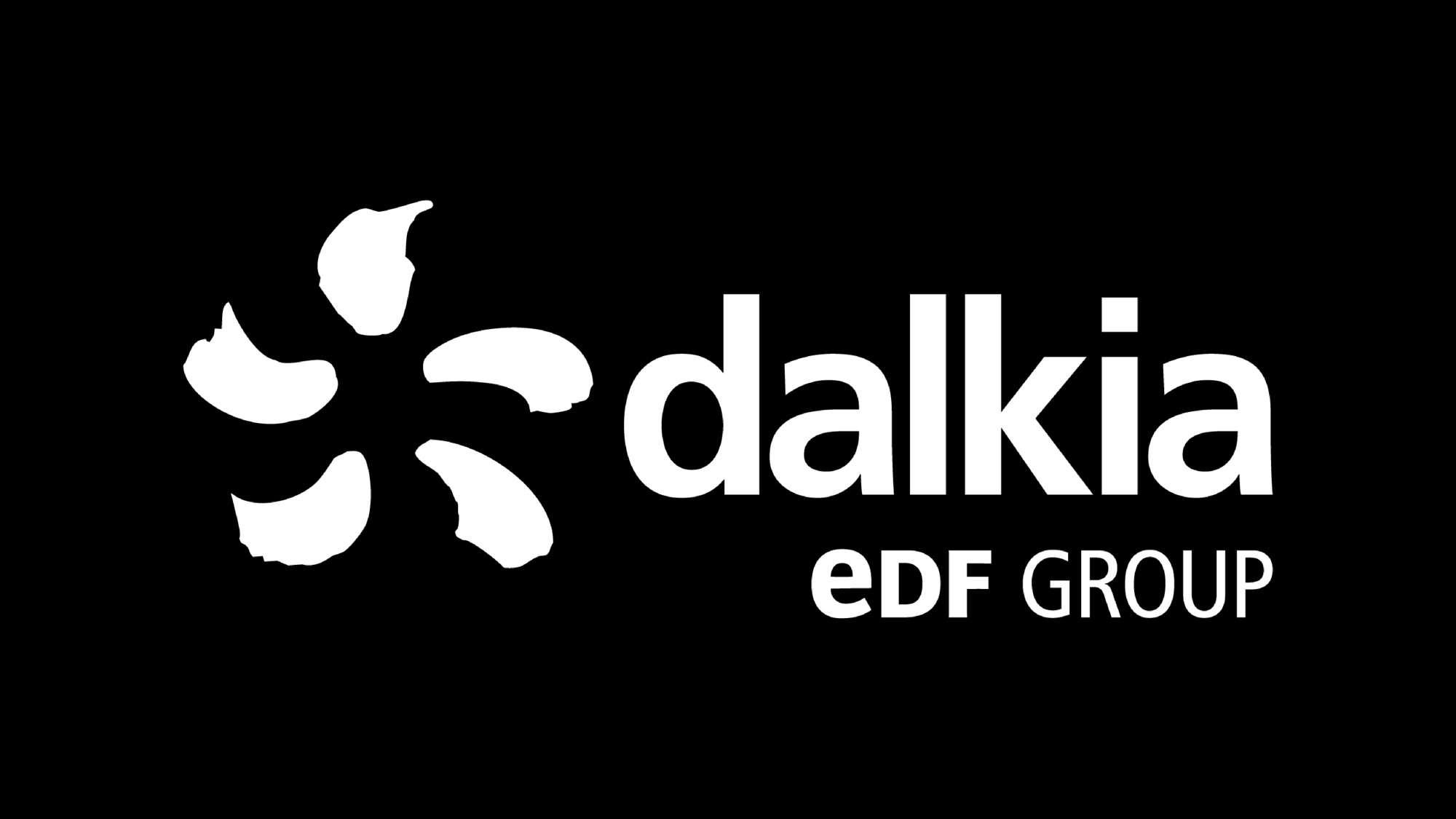 dalkia logo on a black background.